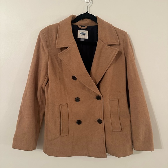 Old Navy Jackets & Blazers - Women’s Old Navy Camel Wool Blend‎ Peacoat Jacket - Size M
